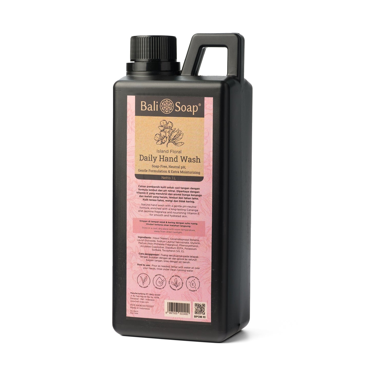 Bali Soap - Island Floral - Daily Hand Wash 1 Liter